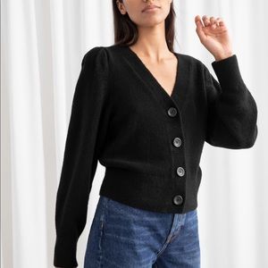 & Other Stories Black Cardigan